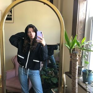 Y2K Cropped Reebok Windbreak